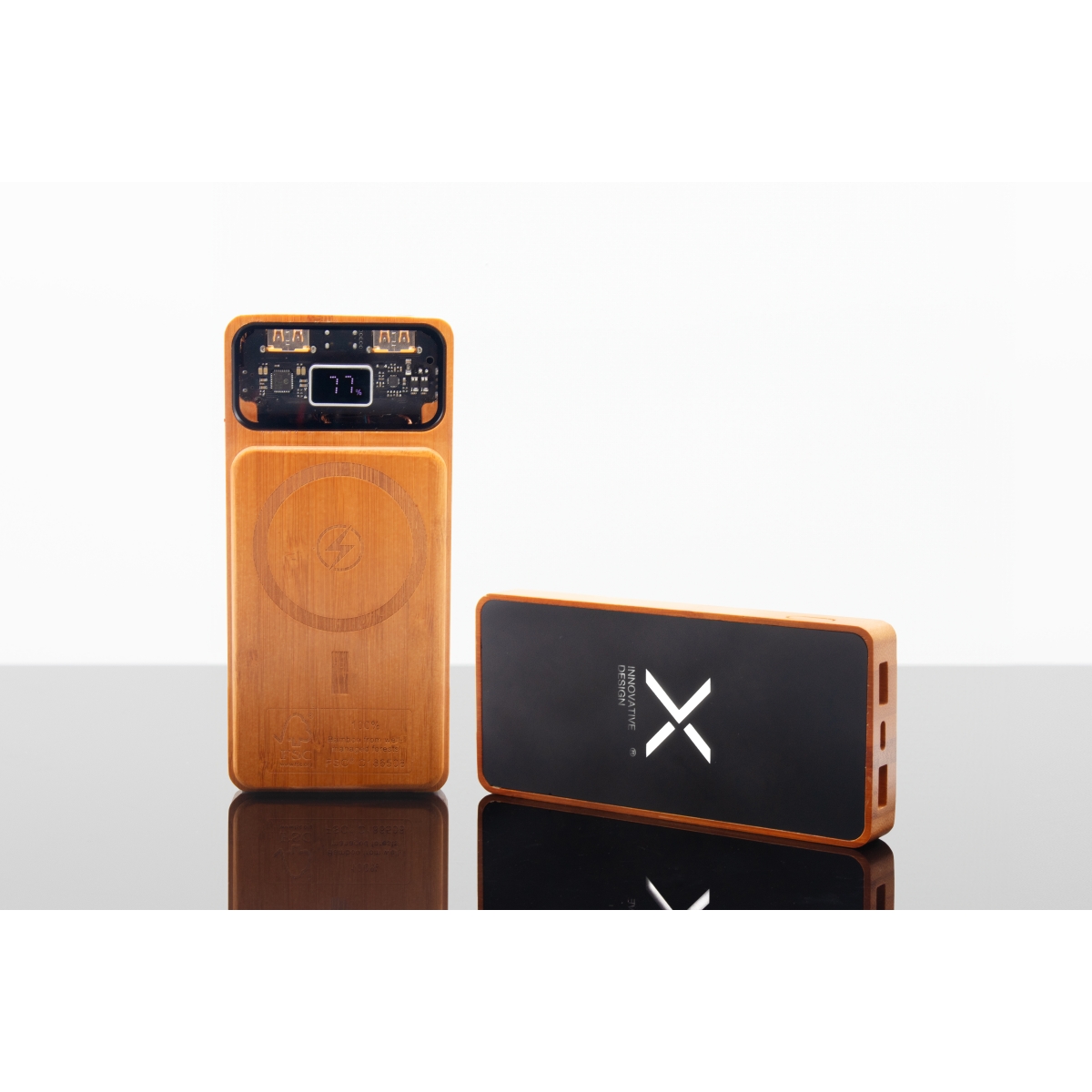 P48 - Powerbank MagTech 10000 100% FSC® Bamboo