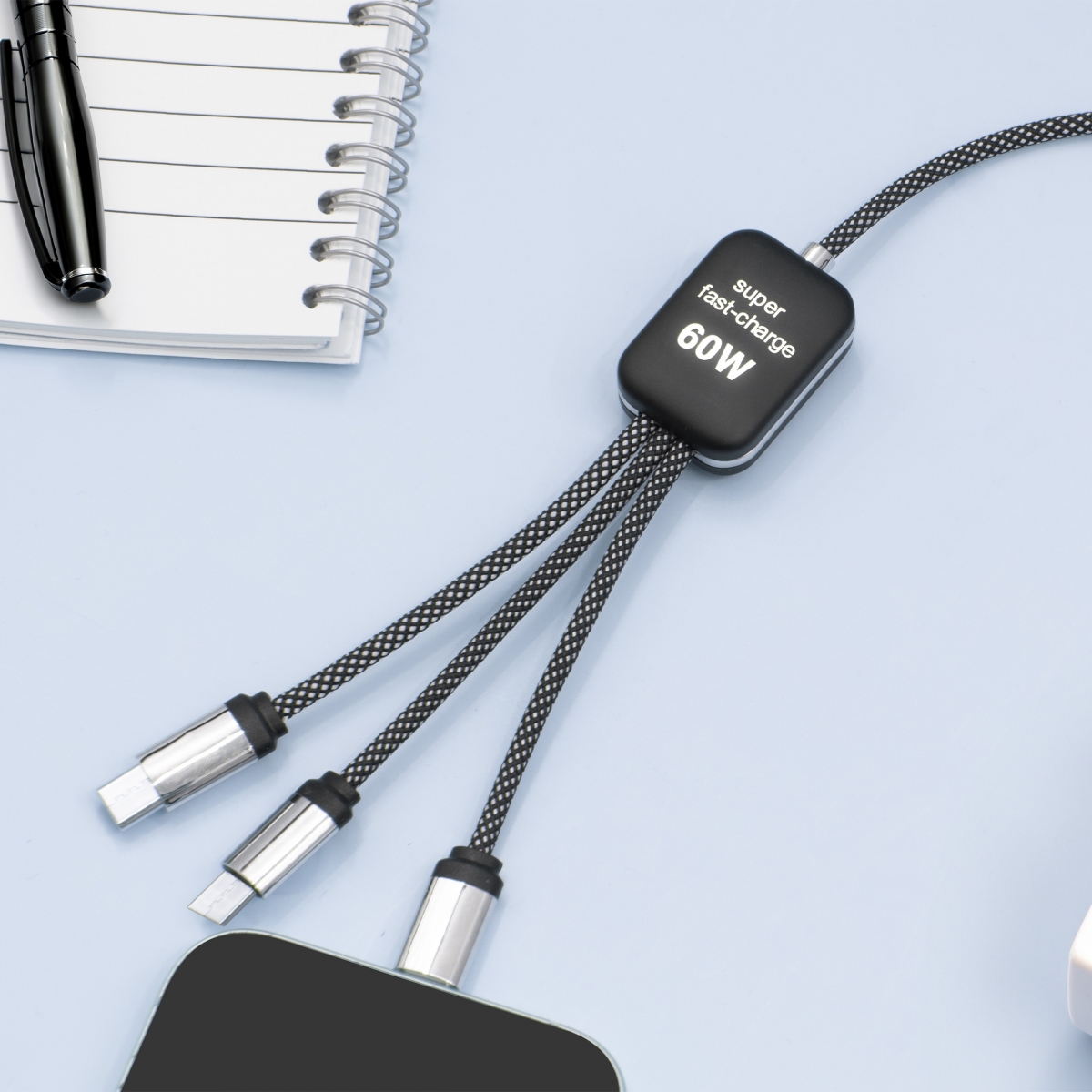C33 - Double USB-C cable 60W