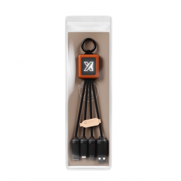 C19 - Square wood 4-in-1 cable