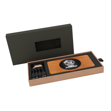 P37 - Powerbank Wireless Wood 5000